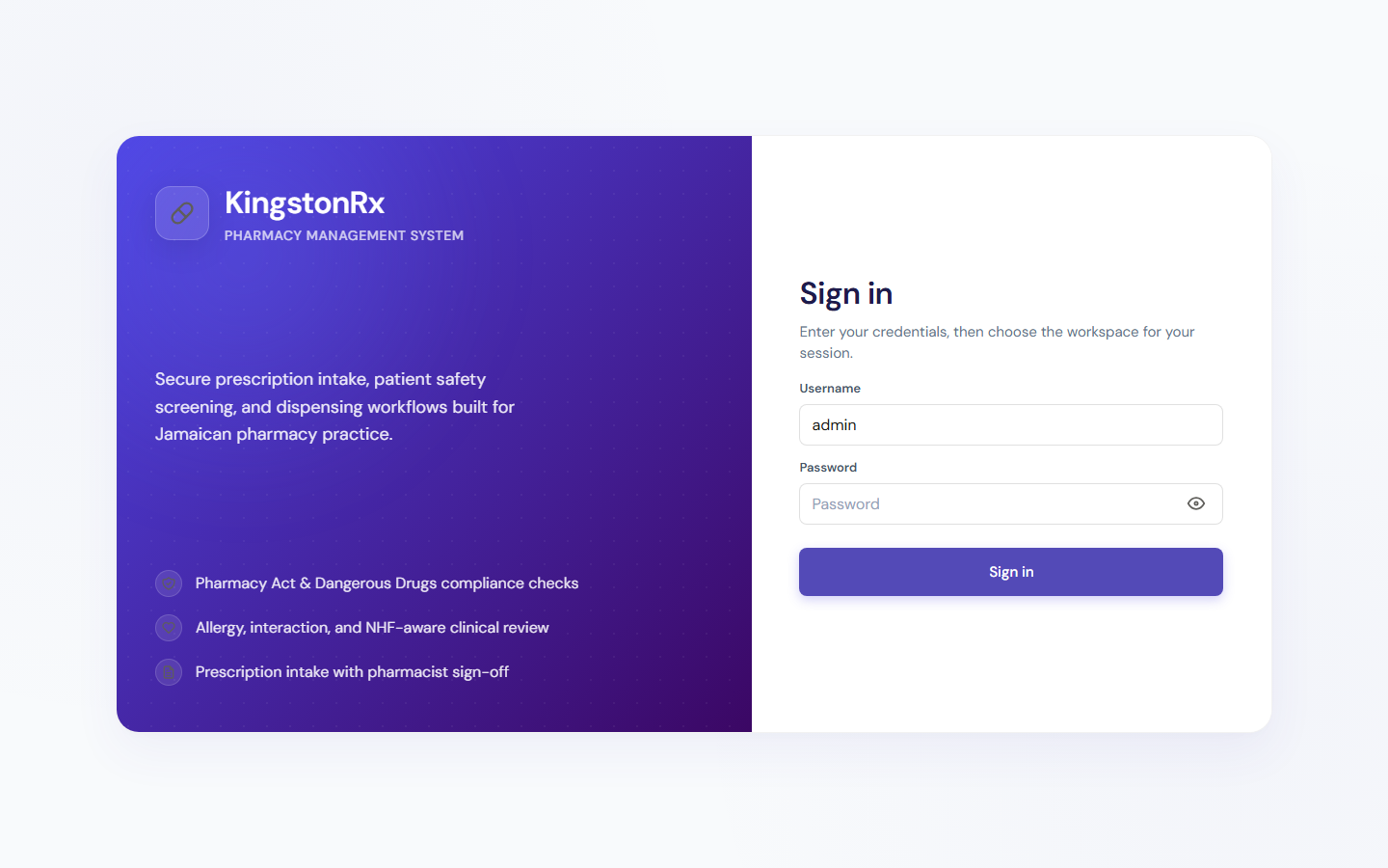 Sandbox landing page